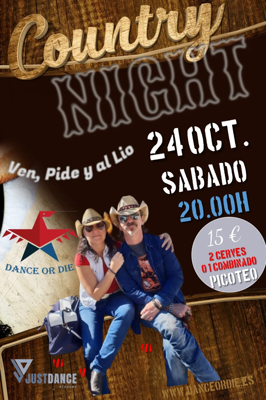 Country Night en Dance or Die — sábado 24 de octubre