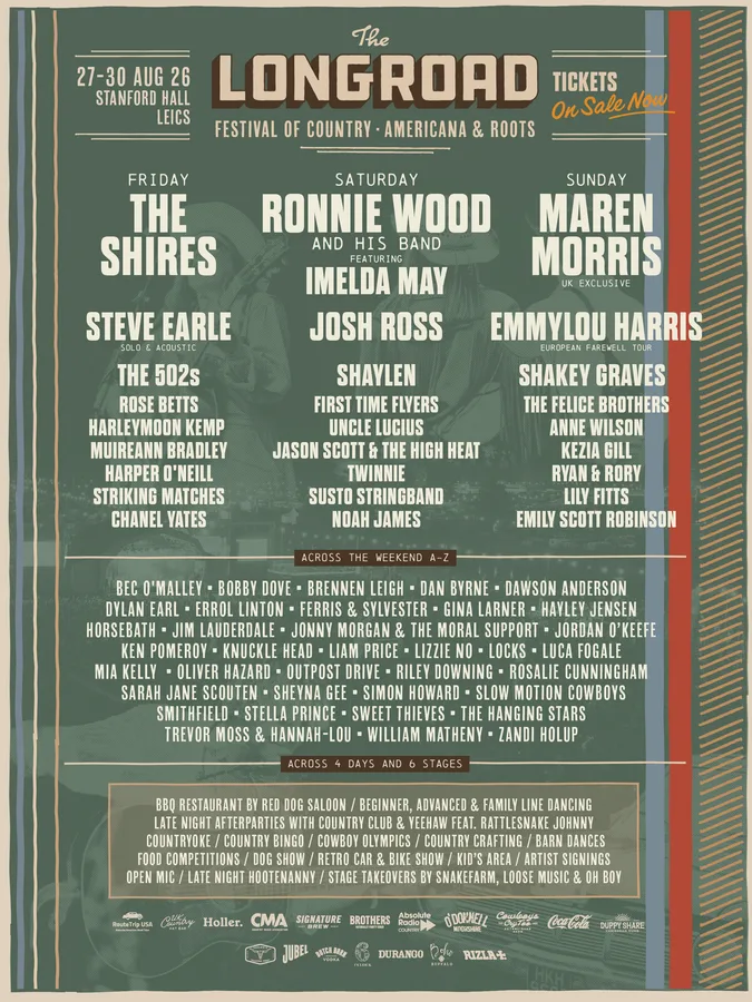 The Long Road 2026: gran cita country y americana en Inglaterra (27-30 de agosto)