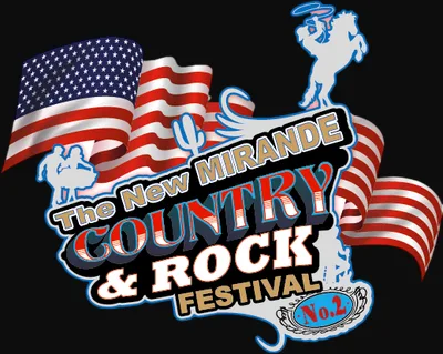 Cartel: The New Festival Country de Mirande 2027: 3ª edición en el Gers, del 9 al 12 de julio