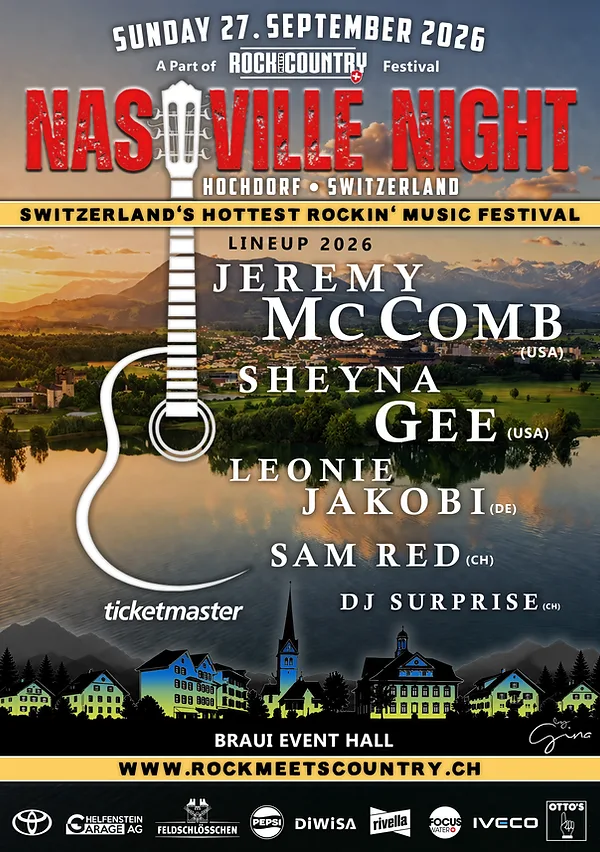 Rock Meets Country cambia de sede: Hochdorf (Suiza), del 25 al 27 de septiembre, con Nashville Night el domingo